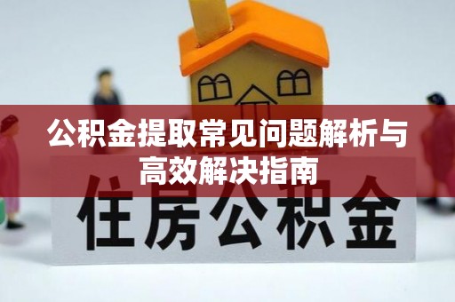 安国公积金提取常见问题解析与高效解决指南