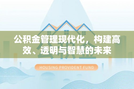 安国公积金管理现代化，构建高效、透明与智慧的未来