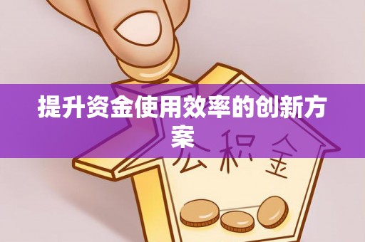 安国提升资金使用效率的创新方案