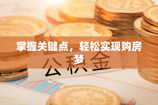 安国掌握关键点，轻松实现购房梦