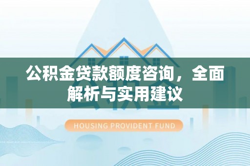 安国公积金贷款额度咨询，全面解析与实用建议