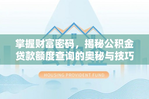 安国掌握财富密码，揭秘公积金贷款额度查询的奥秘与技巧