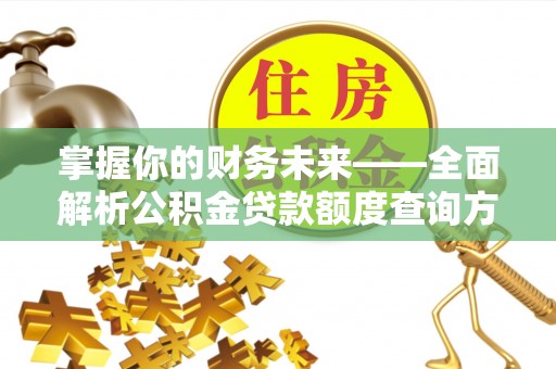 安国掌握你的财务未来——全面解析公积金贷款额度查询方法