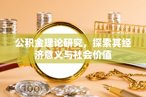 安国公积金理论研究，探索其经济意义与社会价值