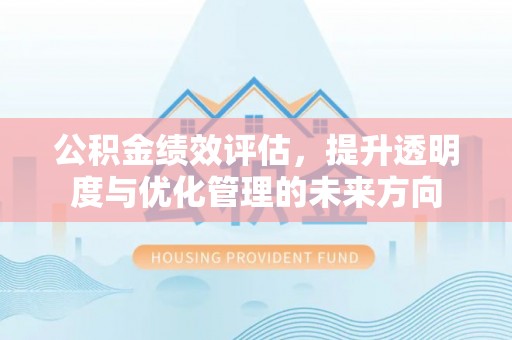 安国公积金绩效评估，提升透明度与优化管理的未来方向