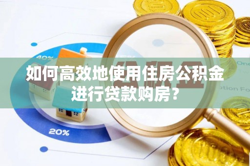 安国如何高效地使用住房公积金进行贷款购房？