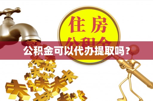 安国公积金可以代办提取吗？